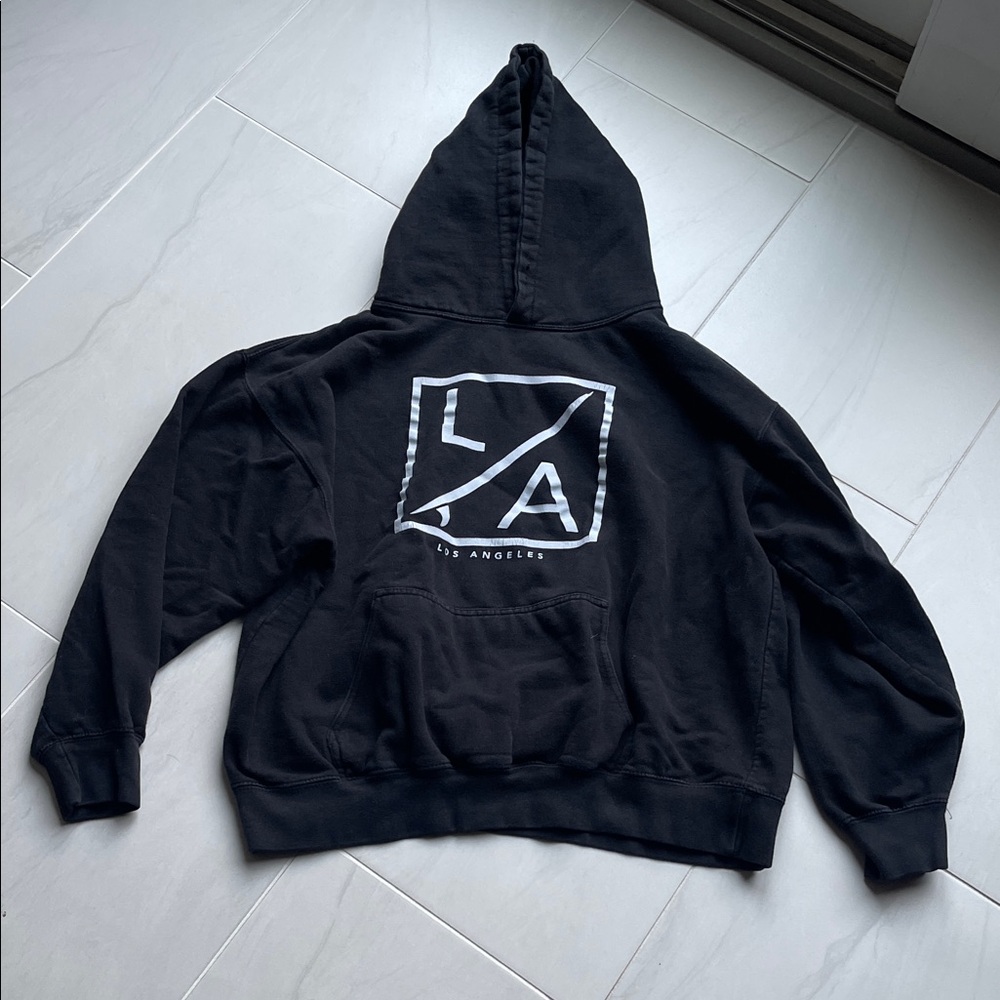 Black LA Graphic Hoodie